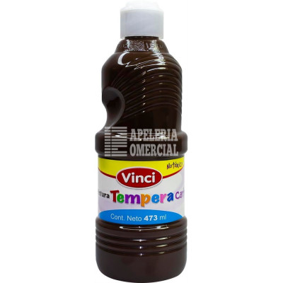 PINTURA TEMPERA VINCI 473 ML. COLOR CAFE