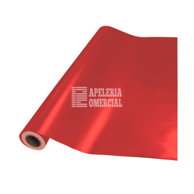 PAPEL METALICO METRO COLOR ROJO