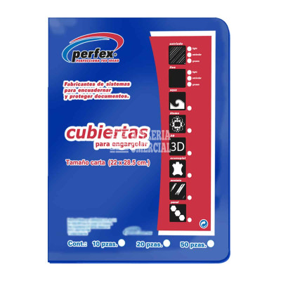 PASTAS P/ENCUADERNAR PLASTICO T.CARTA JGO. AZUL REY
