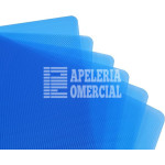 PASTAS P/ENCUADERNAR TRANSPARENTE RAYADO T.C JGO. AZUL OBSCURO