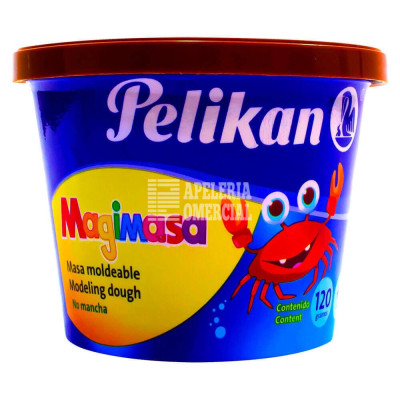 PLASTILINA MOLDEABLE PELIKAN 120 GRS. CAFE