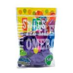 GLOBOS BOLSA C/50 # 9 C.PURPURA